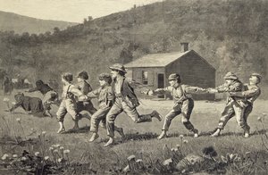 Snap the Whip (träsnitt) av Winslow Homer