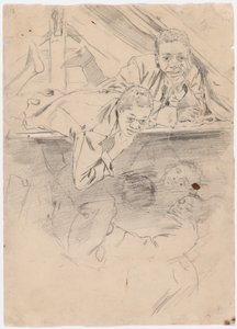 Studie för "Army Boots" [verso] av Winslow Homer