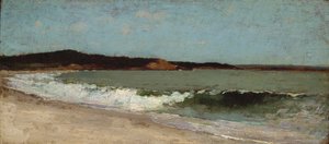 Studie för Eagle Head, Manchester, Massachusetts, ca 1869 (olja på trä) av Winslow Homer