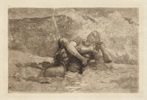 Studie till Underström av Winslow Homer