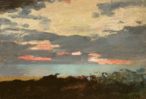 Solnedgång, Saco Bay av Winslow Homer