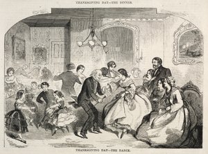 Thanksgiving Day - Dansen, 1858. av Winslow Homer