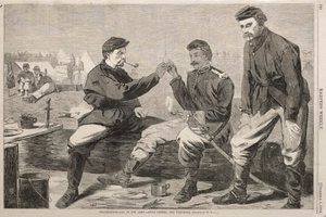 Thanksgivingdagen i armén - efter middagen:  Önskebenet av Winslow Homer