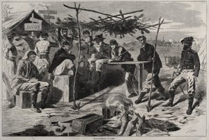 Thanksgiving på lägret av Winslow Homer