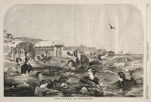 Badhusen i Newport av Winslow Homer