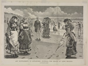 Stranden vid Long Branch, 1869. av Winslow Homer