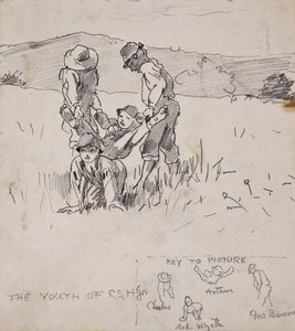 Skalbaggen och kilen, av Winslow Homer