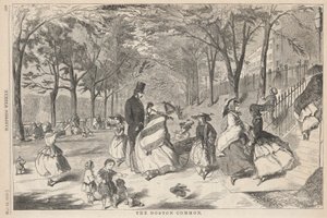 Boston Common, från Harper av Winslow Homer