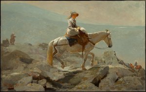 Ridstigen, White Mountains av Winslow Homer