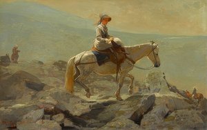 Tränsvägen, Vita bergen. 1868 av Winslow Homer