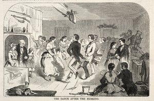 Dansen efter majsskalningen av Winslow Homer