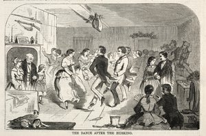 Dansen efter skalningen, 1858. av Winslow Homer