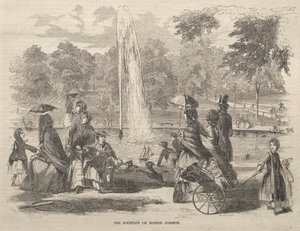 Fontänen vid Boston Common, 1857. av Winslow Homer