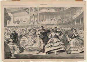 Den stora ryska balen på Musikhögskolan, 5 november 1863, från Harper av Winslow Homer