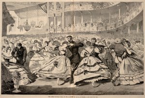 Den stora ryska balen på Academy of Music, 5 november 1863, från Harper