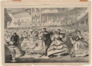 Den stora ryska balen på Academy of Music, 5 november 1863, från Harper