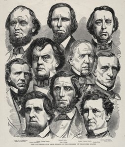 Den sista delegationen från Georgien i USA:s kongress. av Winslow Homer