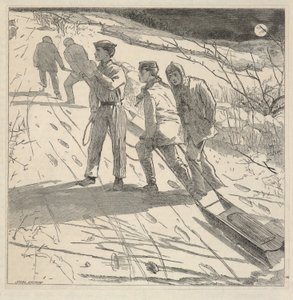 The Midnight Coast, från The Riverside Magazine for Young People, januari 1867 av Winslow Homer