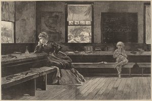 The Noon Recess, publicerad 1873. av Winslow Homer