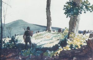 The Pioneer, 1900 (wc och grafit på papper) av Winslow Homer