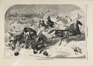 Slädsäsongen - upprördhet av Winslow Homer
