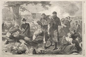Kirurgen i arbete i de bakre leden under en strid av Winslow Homer