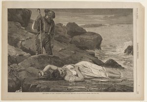 Vraket efter Atlantic - uppspolat av havet av Winslow Homer