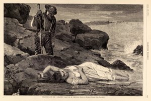 Vraket på "Atlantic" - uppslukat av havet, från Harper