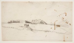 Tre båtar med fiskare som sätter ut ett nät av Winslow Homer