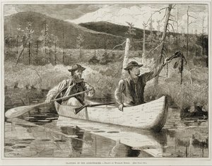 "Fångst i Adirondacks" av Winslow Homer