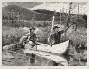 Fångst i Adirondacks av Winslow Homer