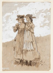 Två unga flickor av Winslow Homer