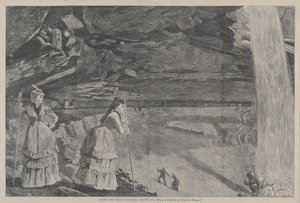 Under vattenfallen, Catskillbergen – efter en målning av Winslow Homer av Winslow Homer