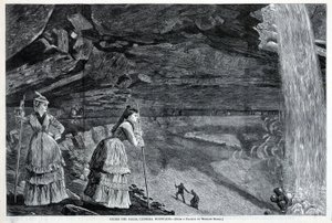 Under vattenfallen, Catskill Mountains, från Harper