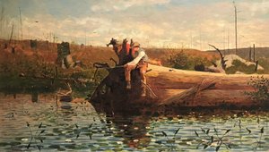 Väntar på en tugga av Winslow Homer