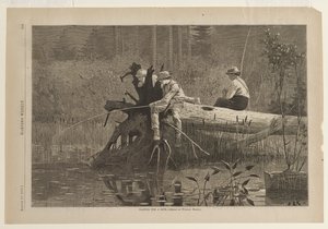 Väntan på napp av Winslow Homer