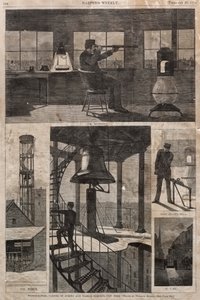 Watch-Tower, hörnet av Spring och Varick Streets, New York av Winslow Homer
