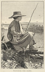Watching The Crows, från Our Young Folks, juni 1868 av Winslow Homer
