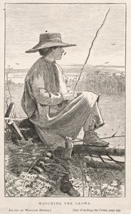 Watching the Crows, 1868. av Winslow Homer