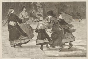 Vinter - En skridskoscen av Winslow Homer