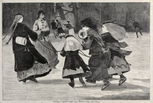 Vinter – en skridskoscen, 1868. av Winslow Homer