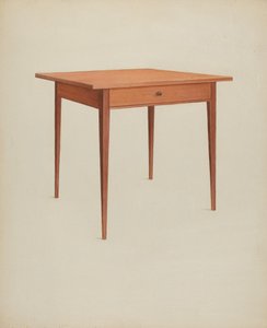 Shakerbord, ca. 1937.