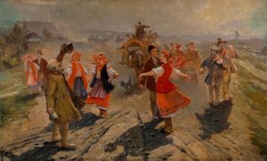 Bröllopståg nära Orel av Wladimir Jegorowitsch Makowski