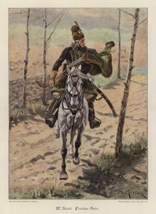 Polsk hussar (färg litho)
