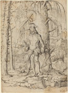 Sankt Sebastian av Wolf Huber