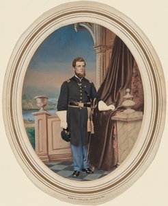 Porträtt av en förste löjtnant, infanteri,ca. 1863 (foto) av Wolff