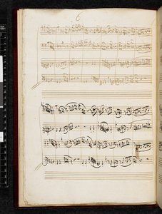 Adagio och fuga i c-moll, K. 546, Add. 28996, f.5v av Wolfgang Amadeus Mozart