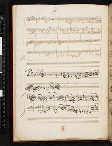 Adagio och fuga i c-moll, K. 546, Add. 28996, f.6v av Wolfgang Amadeus Mozart