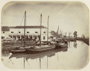 Groote Boom på hamnkanalen i Batavia