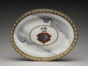 Tallrik av Worcester Porcelain Manufactory